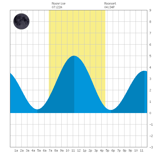 Port Elizabeth tide chart for Thursday, November 20, 2025