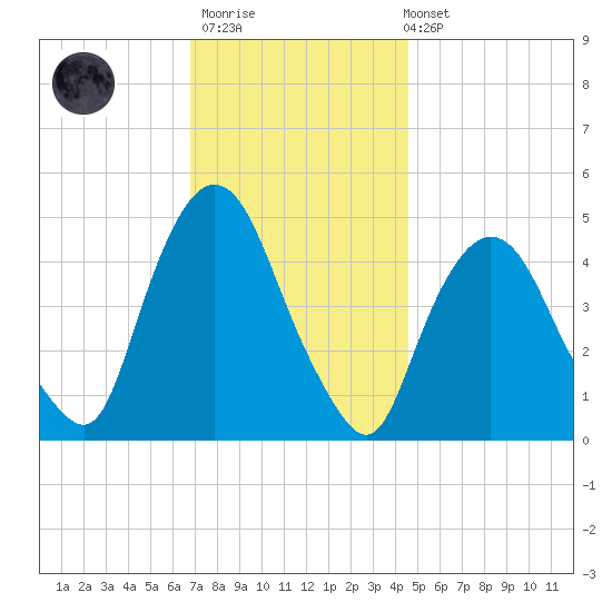 Port Elizabeth tide chart for Thursday, November 20, 2025