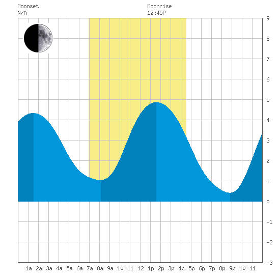 Port Elizabeth tide chart for Friday, November 28, 2025