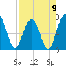 Below Spring Bluff tide chart for Monday, August 9, 2021