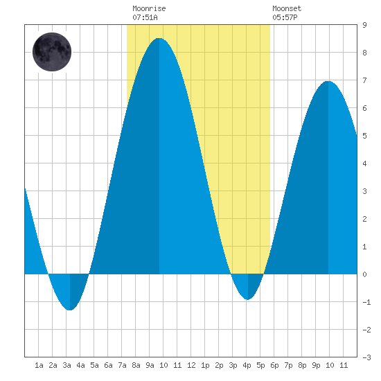 Below Spring Bluff tide chart for Thursday, January 11, 2024