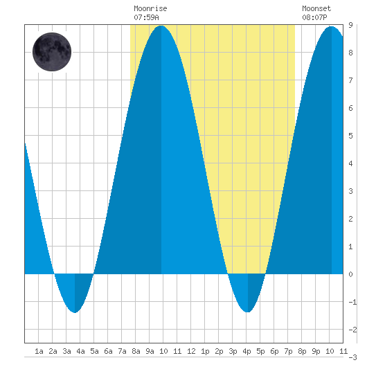 Below Spring Bluff tide chart for Sunday, March 10, 2024