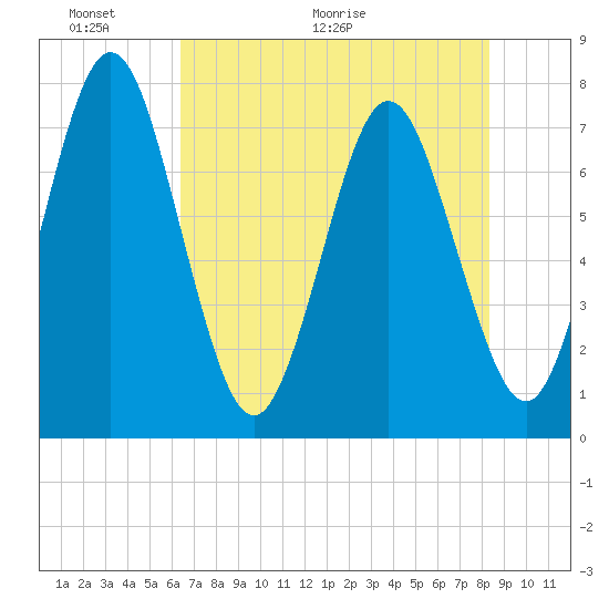 Below Spring Bluff tide chart for Friday, May 22, 2026