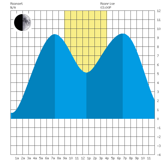 Hinchinbrook Island tide chart for Monday, November 20, 2023
