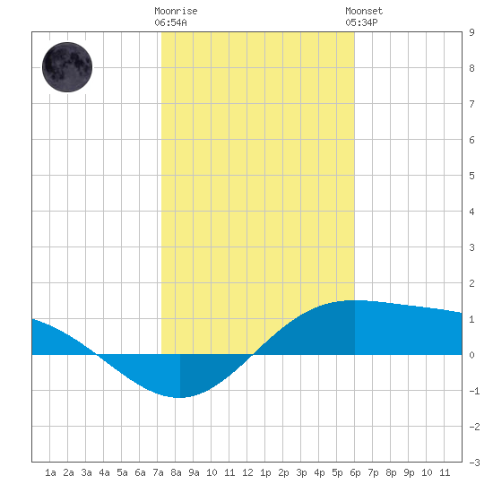 Laguna Madre tide chart for Tuesday, January 12, 2021