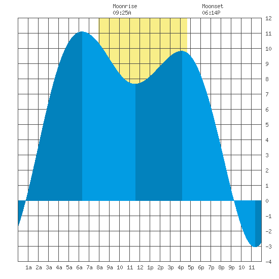 Port Ludlow tide chart for Friday, January 12, 2024