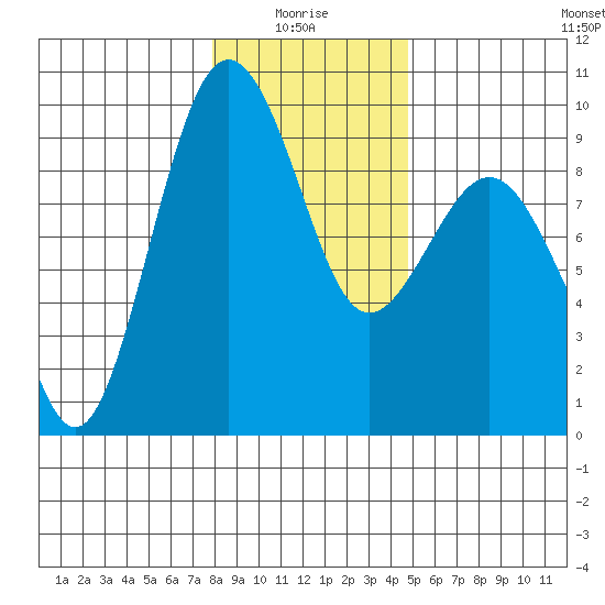 Port Ludlow tide chart for Tuesday, January 16, 2024