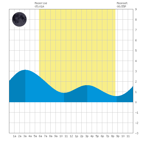 Benedict tide chart for Friday, July 5, 2024