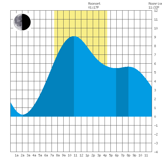 Port Townsend tide chart for Friday, November 22, 2024