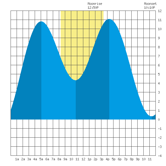 Port Walter tide chart for Thursday, December 9, 2021