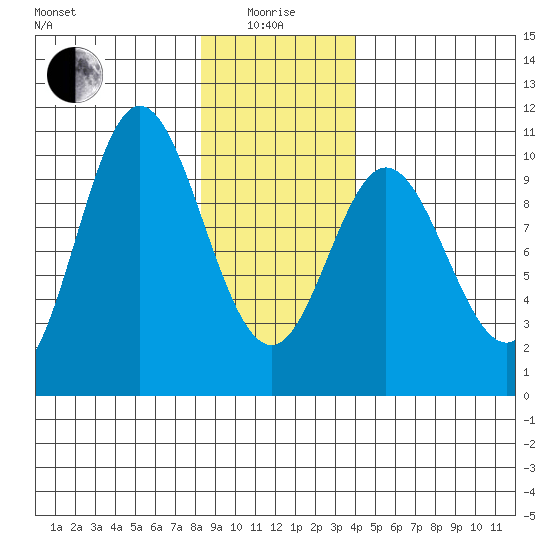 Port Walter tide chart for Wednesday, January 17, 2024