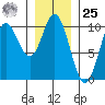 Port Walter tide chart for Thursday, January 25, 2024