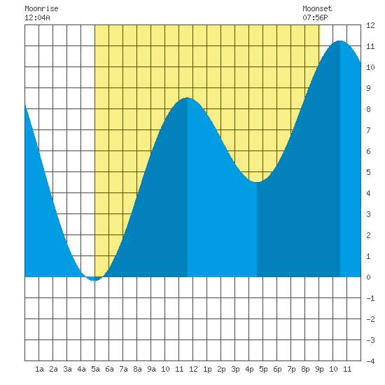 Port Walter tide chart for Wednesday, July 31, 2024