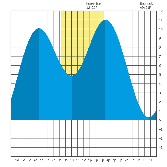Port Walter tide chart for Friday, December 6, 2024