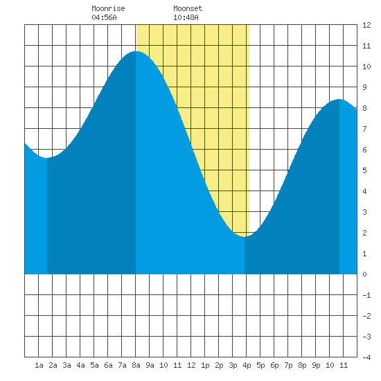 Port Walter tide chart for Friday, January 24, 2025