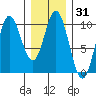 Port Walter tide chart for Friday, January 31, 2025