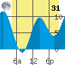 Port Walter tide chart for Sunday, May 31, 2026