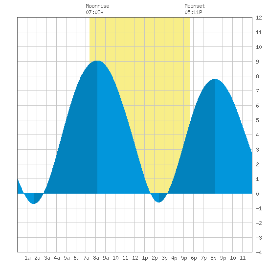 Port Wentworth tide chart for Tuesday, January 12, 2021