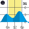Prisoners Point tide chart for Monday, January 31, 2022