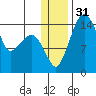 Protection Point tide chart for Sunday, December 31, 2023