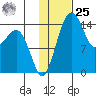 Protection Point tide chart for Thursday, January 25, 2024