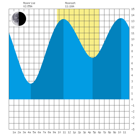 Protection Point tide chart for Friday, February 2, 2024