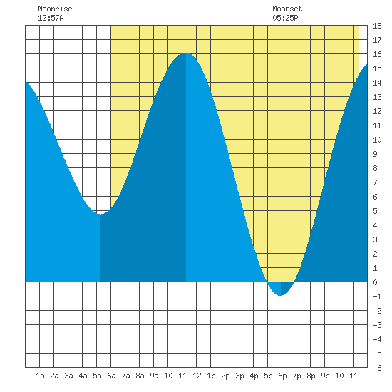 Protection Point tide chart for Friday, July 18, 2025