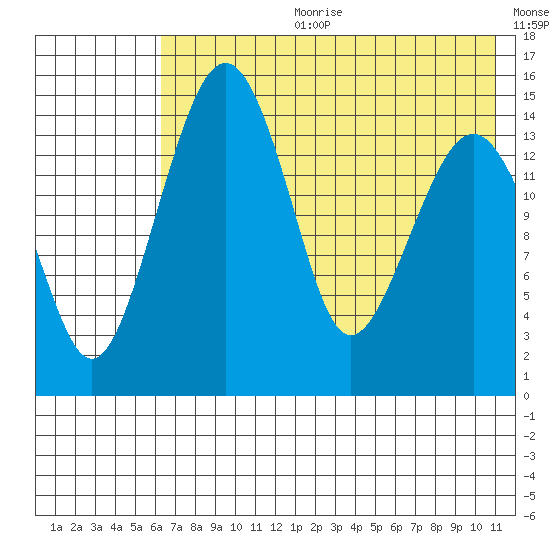 Protection Point tide chart for Tuesday, July 29, 2025