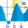 Protection Point tide chart for Wednesday, December 31, 2025