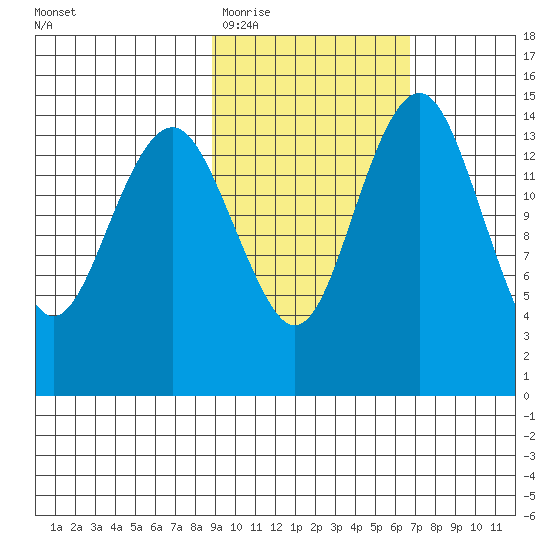 Protection Point tide chart for Friday, February 20, 2026