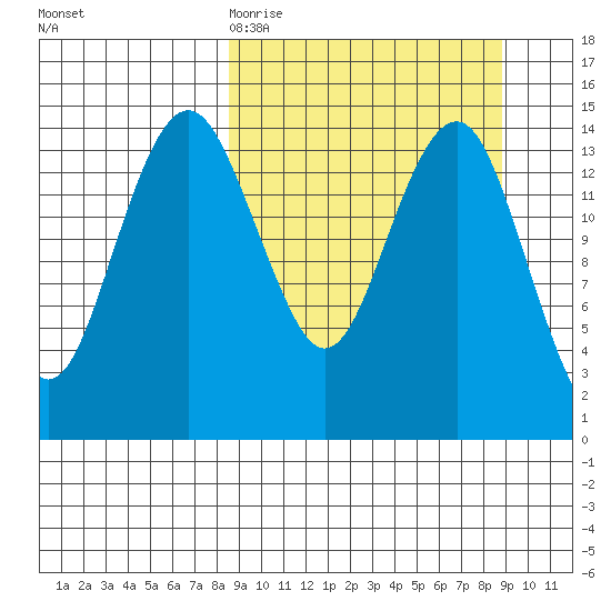 Protection Point tide chart for Friday, March 20, 2026