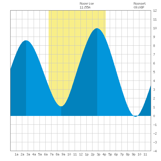 Provincetown tide chart for Saturday, November 18, 2023