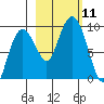 Aialik Sill tide chart for Saturday, October 11, 2025