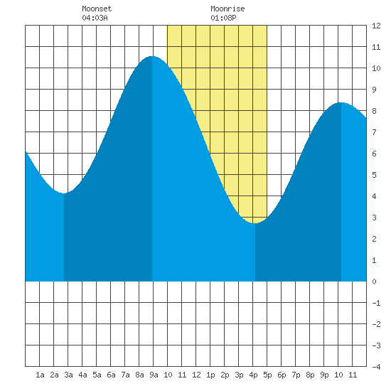 Puale Bay tide chart for Tuesday, January 11, 2022