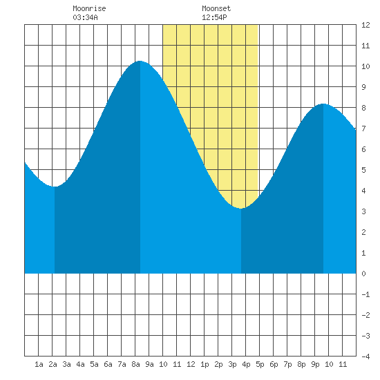 Puale Bay tide chart for Friday, January 5, 2024