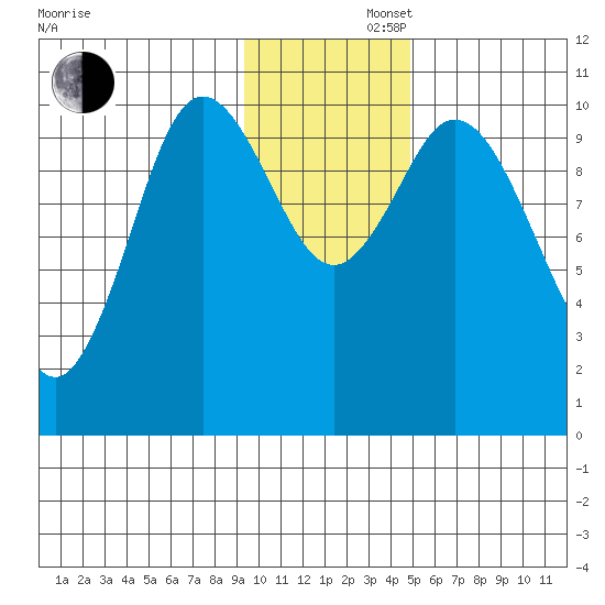 Puale Bay tide chart for Friday, November 22, 2024