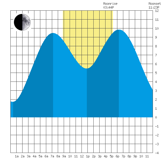 Puale Bay tide chart for Friday, November 8, 2024