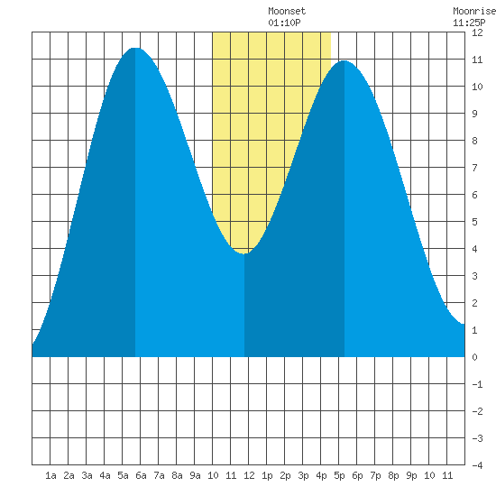 Puale Bay tide chart for Friday, December 20, 2024