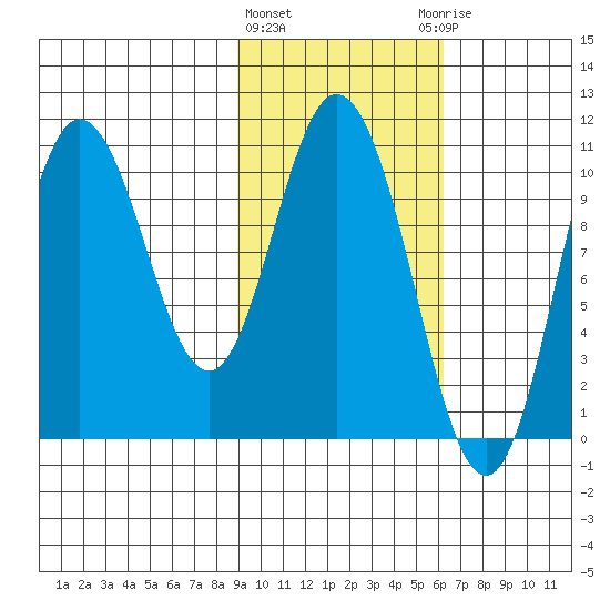 Puale Bay tide chart for Tuesday, February 11, 2025