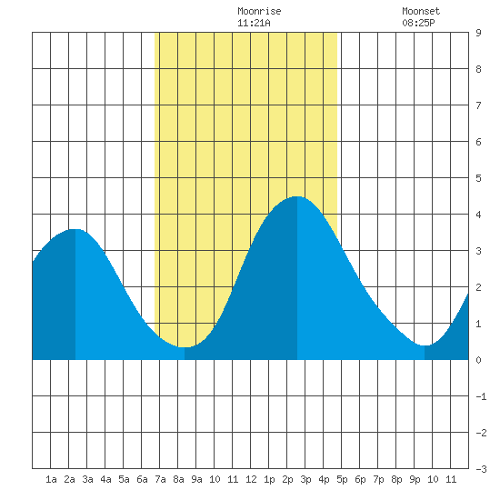 Raccoon Ditch tide chart for Friday, November 17, 2023