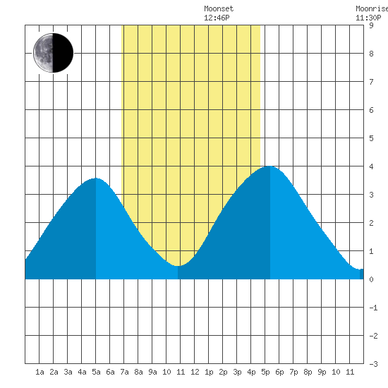 Raccoon Ditch tide chart for Friday, November 22, 2024