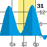 Big Bay tide chart for Sunday, January 31, 2021