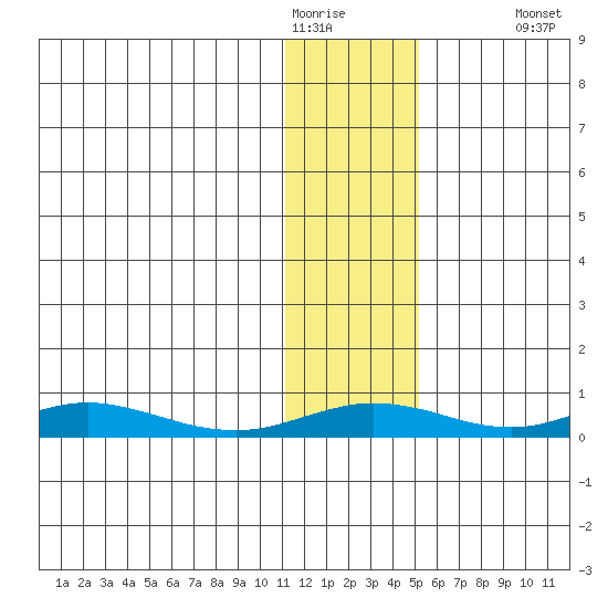 Red Dog Mine tide chart for Friday, January 31, 2025