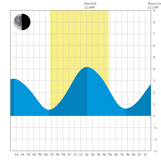 Revel Island tide chart for Friday, November 22, 2024