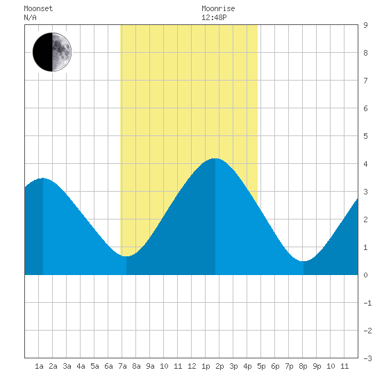 Revel Island tide chart for Friday, November 28, 2025