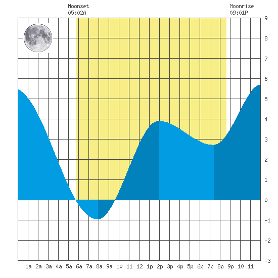 Reynolds tide chart for Friday, June 21, 2024
