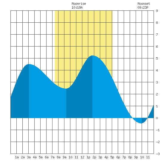 Reynolds tide chart for Friday, January 3, 2025