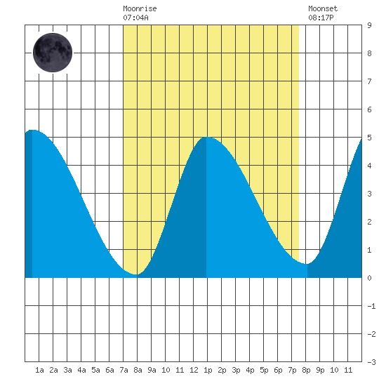 Reynolds tide chart for Saturday, March 29, 2025
