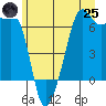 Richardson tide chart for Wednesday, June 25, 2025