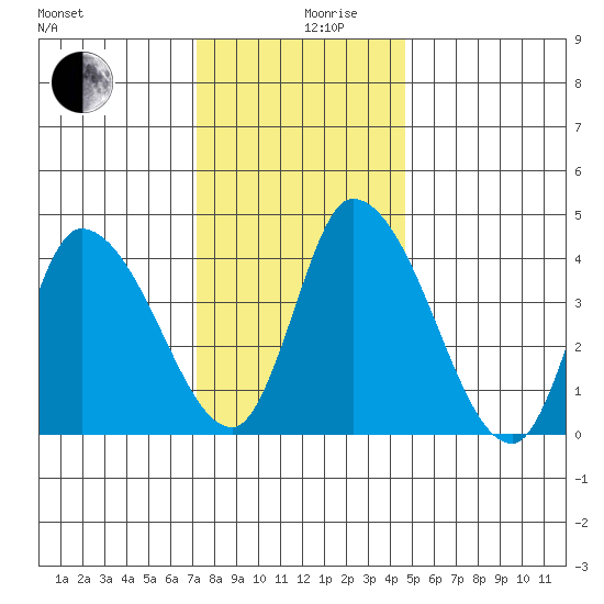 Riggins Ditch tide chart for Tuesday, December 19, 2023